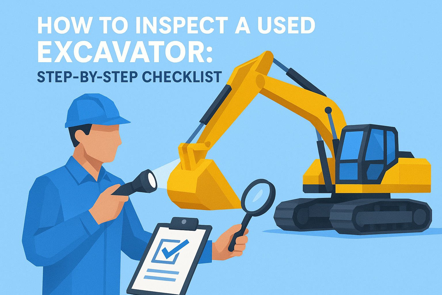 How To Inspect A Used Excavator: Step-by-Step Checklist