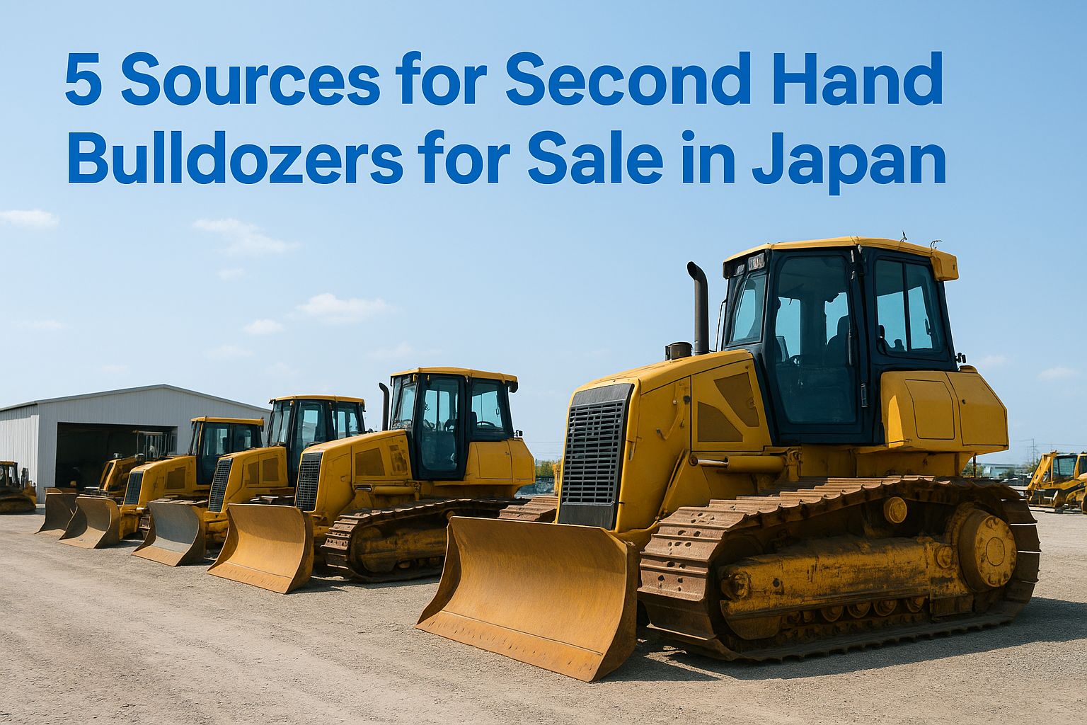 5 Sources for Second Hand Bulldozers for Sale in Japan